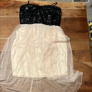 Studio Y Black Sequined Dress